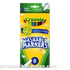Crayola Washable Markers Bold Colors Fine Tip 8 Count 2 Packs B00FW5EDME